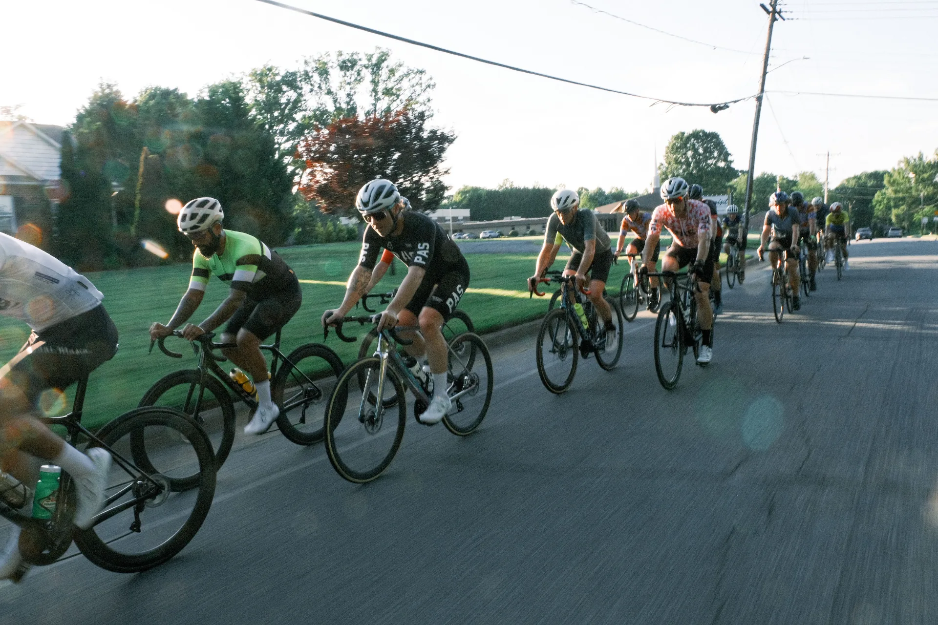Group ride through Western NC mountains